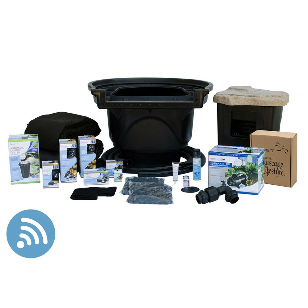 Aquascape Large 21' X 26' Pond Kit W/ AquaSurge Pro 4000-8000 3 Aquascape Large 21' X 26' Pond Kit W/ AquaSurge Pro 4000-8000