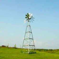 3-Leg Galvanized Ornamental Windmills
