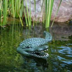Aquascape Floating Alligator Decoy -pond shop aquascape floating alligator decoy front view 1000 12352.1665418035