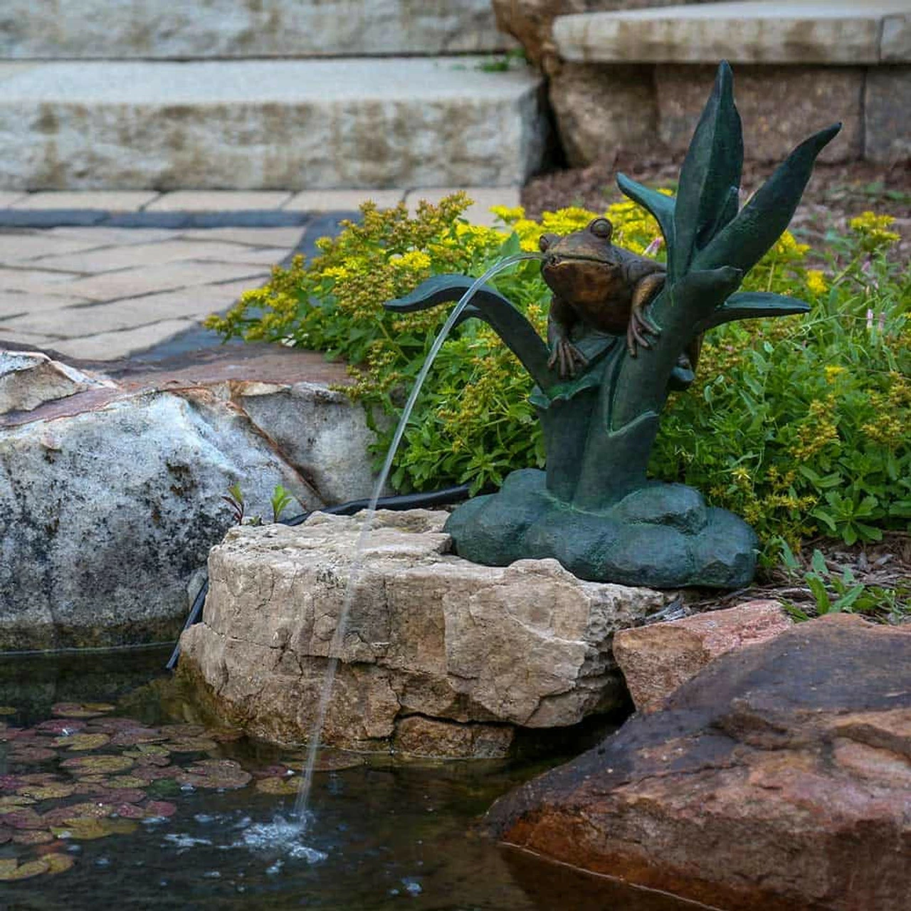 Aquascape Frog On Reed Spitter 3 Aquascape Frog On Reed Spitter