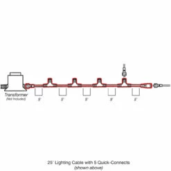 Accessories Aquascape 25' LED Lighting Cables 7 Accessories Aquascape 25' LED Lighting Cables -pond shop aquascape lighting cable illustration 1000 56478.1662582350