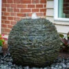 Aquascape Medium Stacked Slate Sphere Landscape Fountain Kit