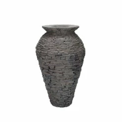 Aquascape Stacked Slate Urn -pond shop aquascape stacked slate fountain urn medium 1000 47624.1666640600