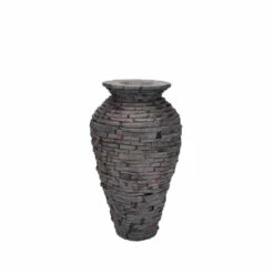 Aquascape Stacked Slate Urn -pond shop aquascape stacked slate fountain urn small 1000 58110.1666640600