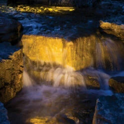 Atlantic Warm White LED Pond Lights, 3-Pack -pond shop atlantic warm white led ponds lights 3 pack night waterfall photo 1000 15996.1658337490