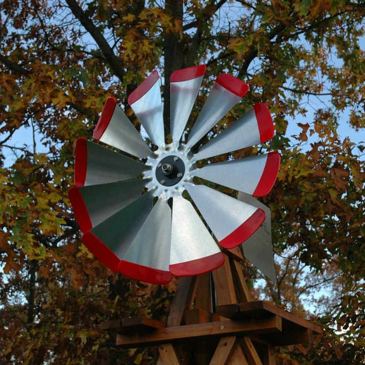 Decorative Wooden Backyard Windmills 4 Decorative Wooden Backyard Windmills - Image 2