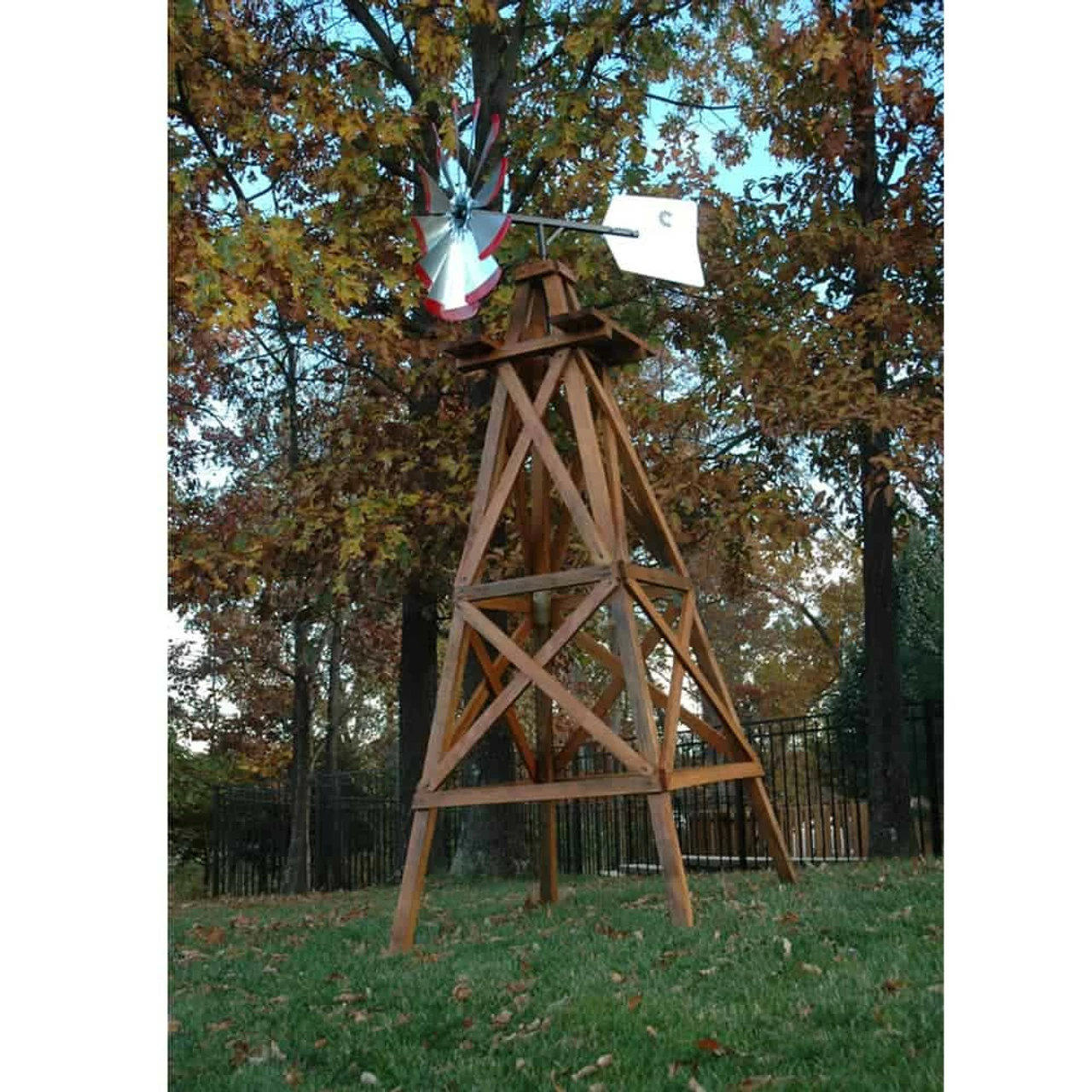 Decorative Wooden Backyard Windmills 3 Decorative Wooden Backyard Windmills