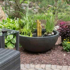 Aquascape Patio Pond Kits, Round -pond shop green slate round patio pond fountain kit 1000 33885.1643737894