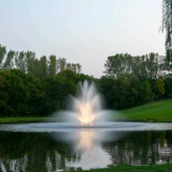 Kasco 3 HP 3.1JF Fountain, 5 Spray Patterns Included -pond shop kasco jf balsam lighted c11 1000 85070.1663676144